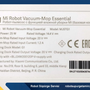 Xiaomi robot Süpürge Mop Essential Tamiri